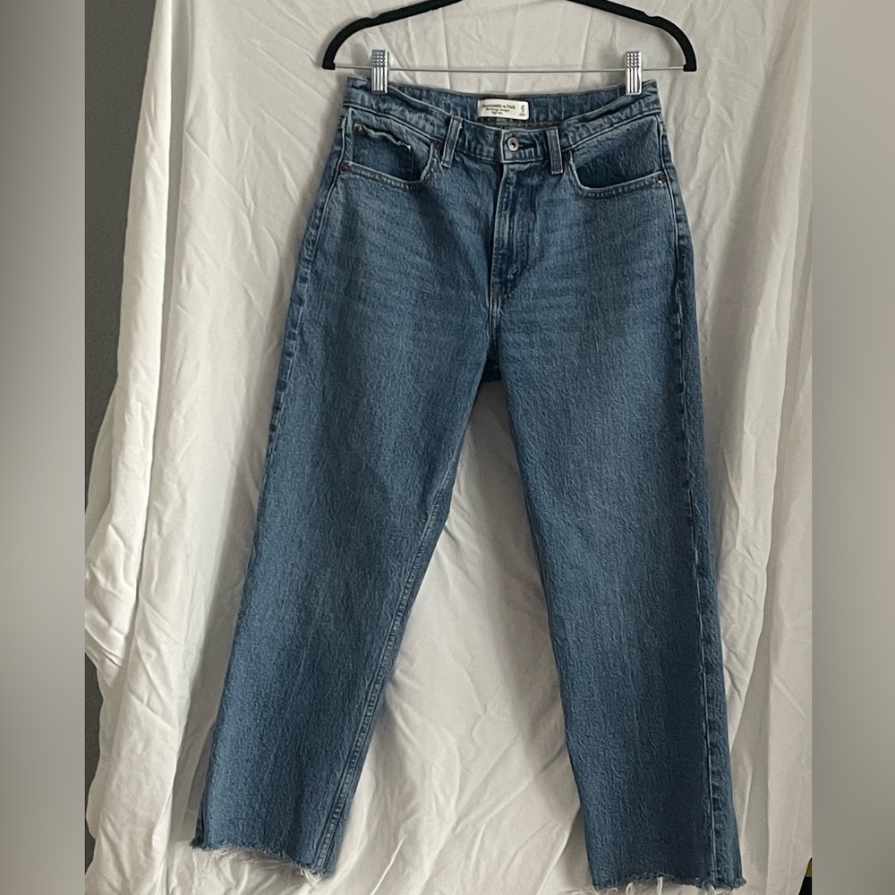 Abercrombie and Fitch Vintage Straight High Rise Jean